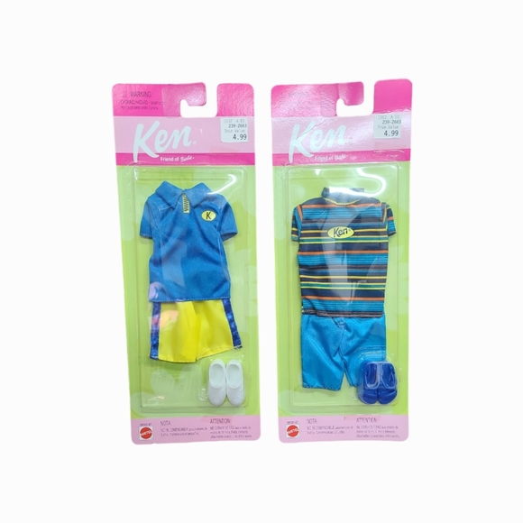 Vintage 1999 Barbie Mattel Ken Outfit Set of 2 - Picture 7 of 8